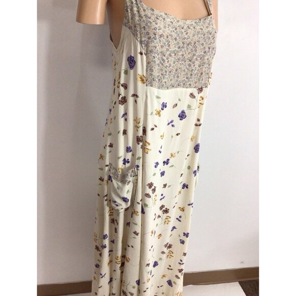 TT Mar Vintage Floral Dress Cottage Core Womens Medium - Picture 6 of 9
